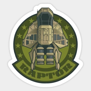 Battlestar Galactica Raptor Squadron Sticker